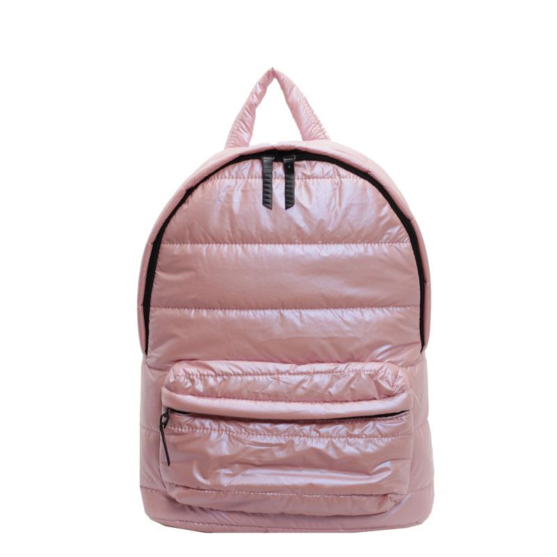 New Popular Cotton Clothes Backpack Women's Casual Versatile Space Cotton Backpack Large Capacity Lightweight Bag