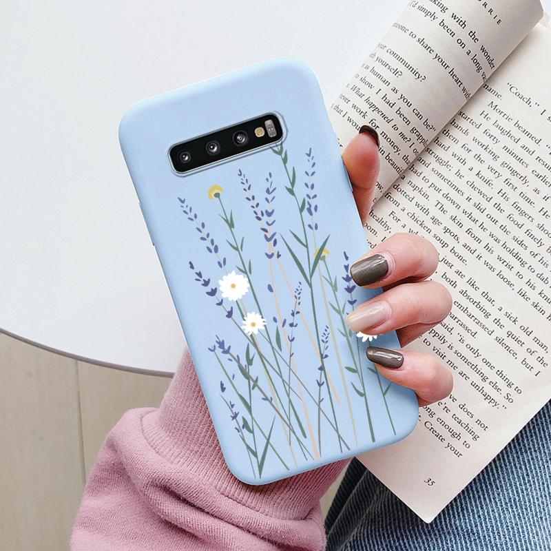 Case For Samsung Galaxy S10 S 10 Plus S10E Phone Cover Cute Cartoon Candy Painted Soft TPU Coque For Samsung S10 S10+ S10E Funda