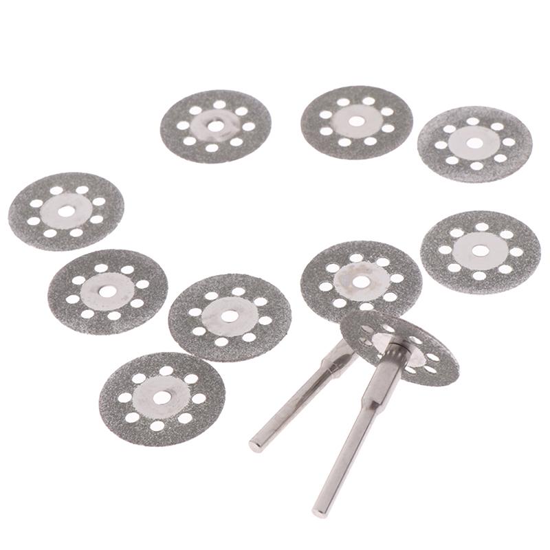 10Pcs Diamond Cutting Wheel Saw Blades Cut Off Discs Set For Rotary Tool