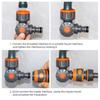 Quick Connect Water Pipe Quick Connector One-Inch Universal Threaded Connector  Garden Use