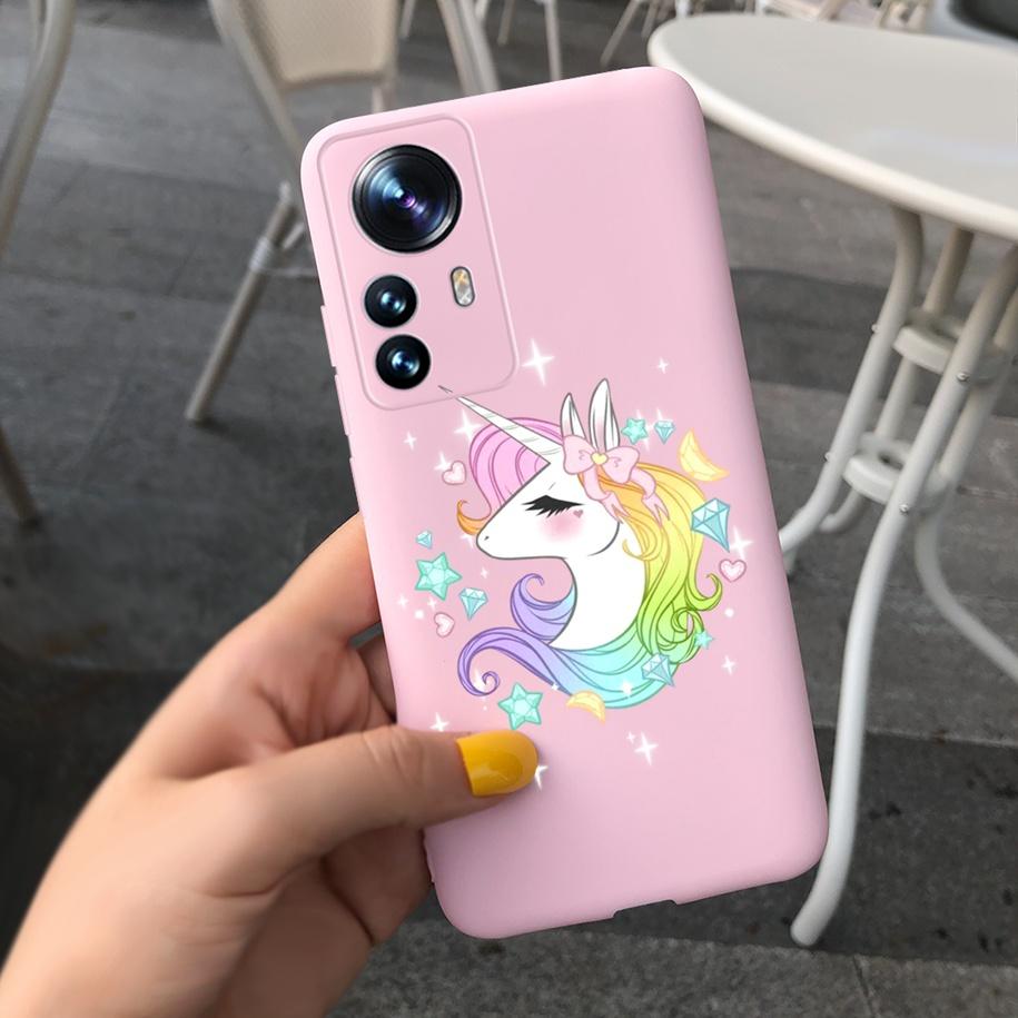 For Xiaomi 12 Pro 5G Case Cute Cartoon Painted Matte Cover For Xiaomi Mi 12 Pro 5G Global Funda on Xiomi 12 Pro Mi12 12X 5G Capa