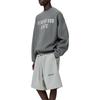 Fear of God Essentials Relaxed Fleece Sweatshort With Piping Concrete Heather/Black Men Bottoms Grey 160SP254555F