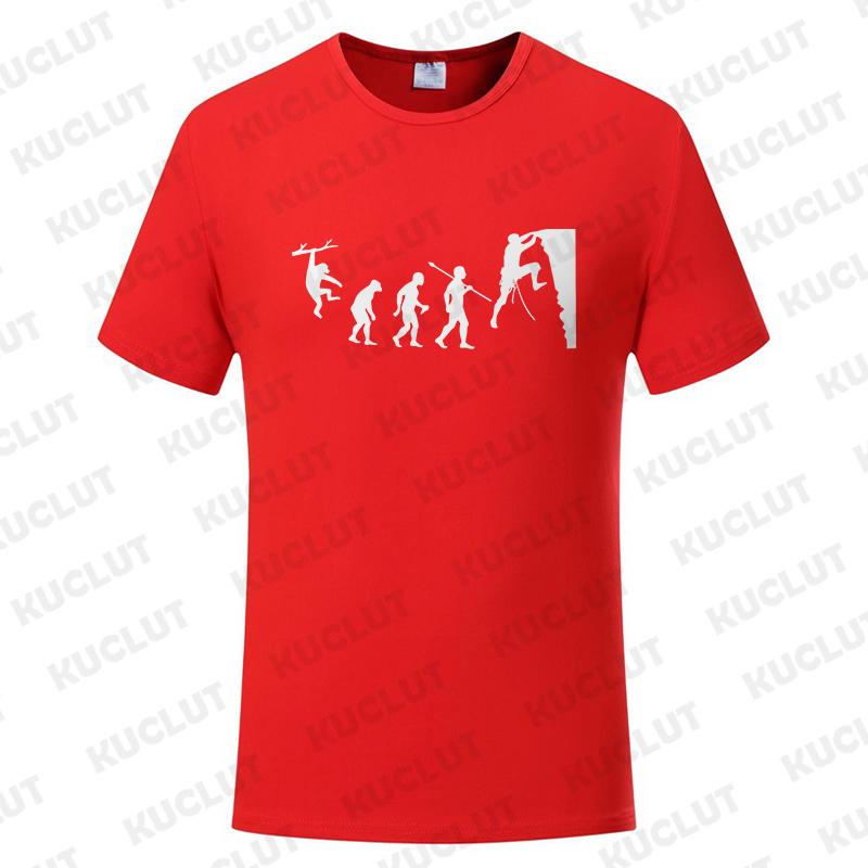 Fashion T-Shirts Male Tshirts Men Summer Tee Shirt Women Evolution Climbing Design Short Sleeve Top Tees Female Boy Brand Tees