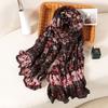 Luxury Brand Autumn Cotton Pashmina Shawl Lady Wrap Warm Winter Scarves Design Print Female Foulard Beach Stoles Scarf
