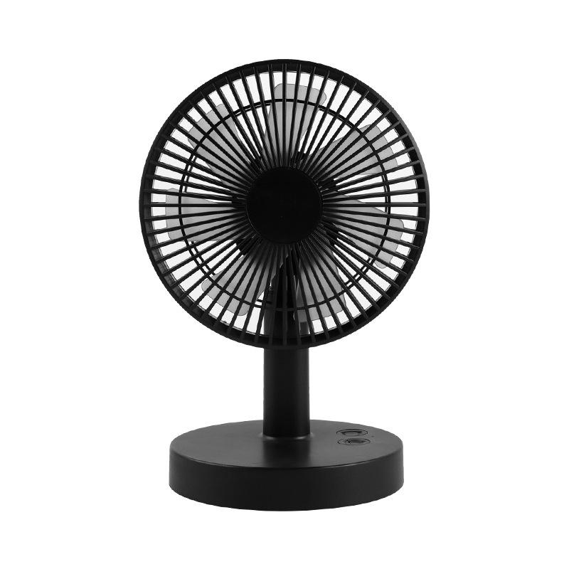 2026 USB Rechargeable Brushless Desktop Fan with Three Speeds and Oscillation чёрный