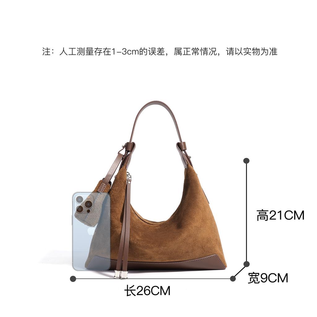 New Vintage Shoulder and Crossbody Bag, Fashionable and Simple Underarm Bag, High-end Classic Handbag