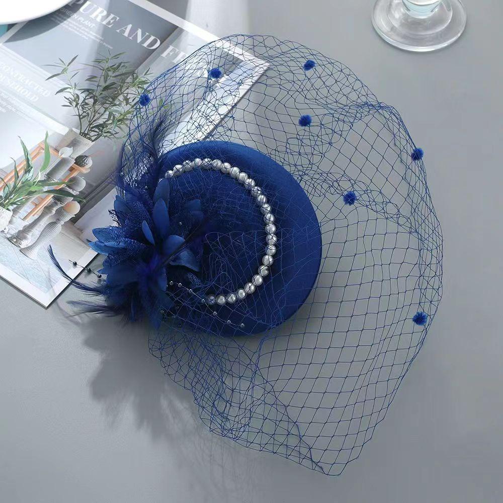 Fascinator Elegant Retro Birdcage Veil Hat Black Veil Top Hair Accessories Bridal Face Veils