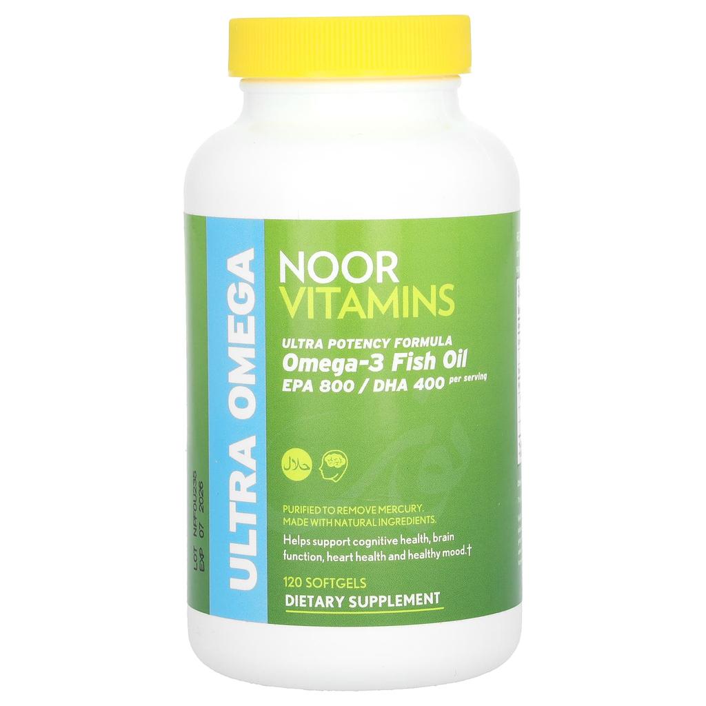 Ultra Omega, Omega-3 Fish Oil, Ultra Potency Formula, 120 Softgels