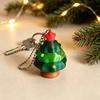 Holiday Party Favors Christmas Tree Fidget Clicker Keychain, 3D Printed Shaped Stress Relief Stocking Stuffers for Kids Toy, Sensory Figure