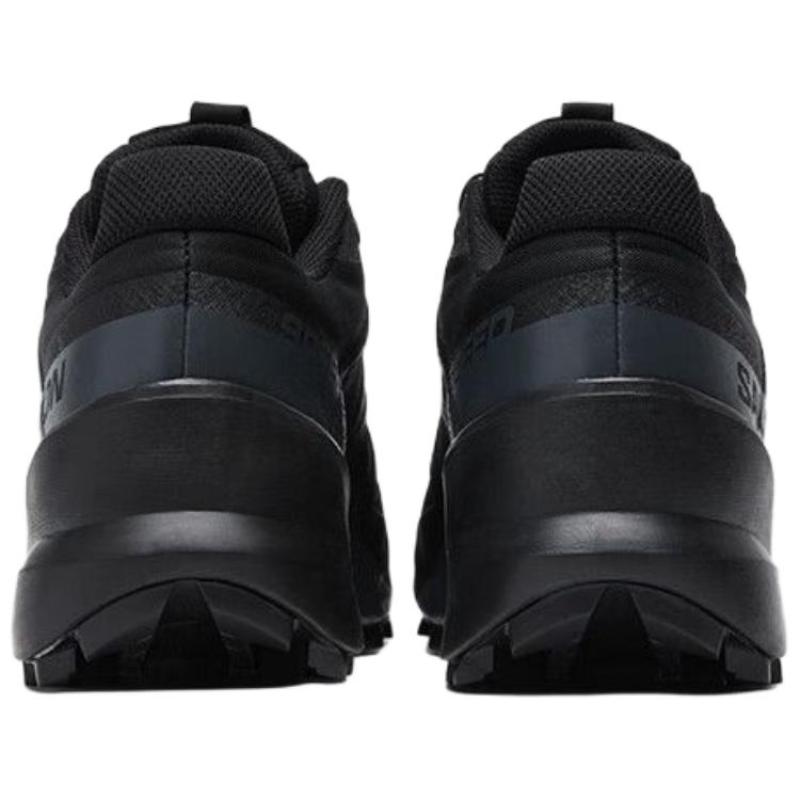 SALOMON Abrasion Resistant Breathable Low Top Running Shoes Men's Black Sneakers 475678