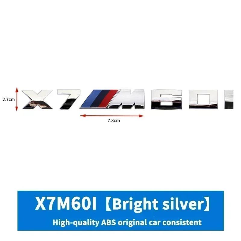 För BMW X3M X4M X5M X6M X7 M Power Gamla Emblemlogotyper Märke Logotyp 40i 40d 50i 50d 60d 60i ABS Bakre Logotyp Biltillbehör