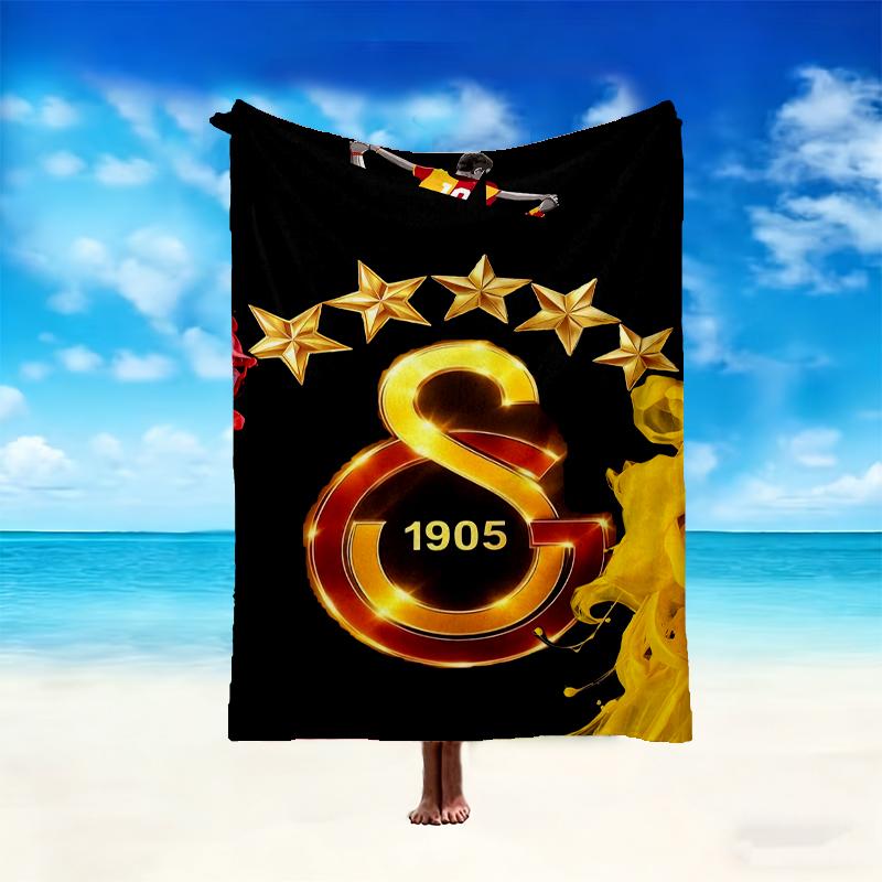 [1pc Galatasaray SK Blanket] All-Season Blanket - Cozy Blanket for Sofa Couch Home Decoration, Digital Printed Nap Blanket