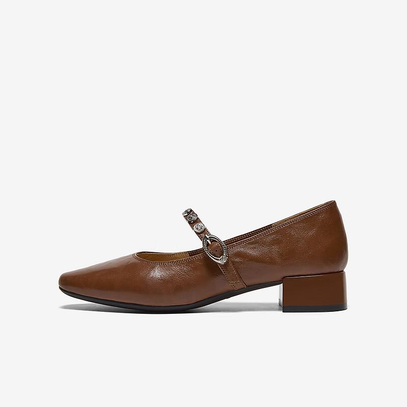 BASTO French Style Lambskin Mary Jane Shoes for Women