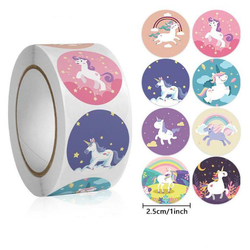 Wholesale New Kids' Motivational Stickers Cute Animal Reward Sticker Friendly Campus Office Classification Self-Adhesive Labe