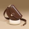 New Women's Crossbody Bag Genuine Leather Saddle Bag Autumn and Winter High-end Versatile Shoulder Bag