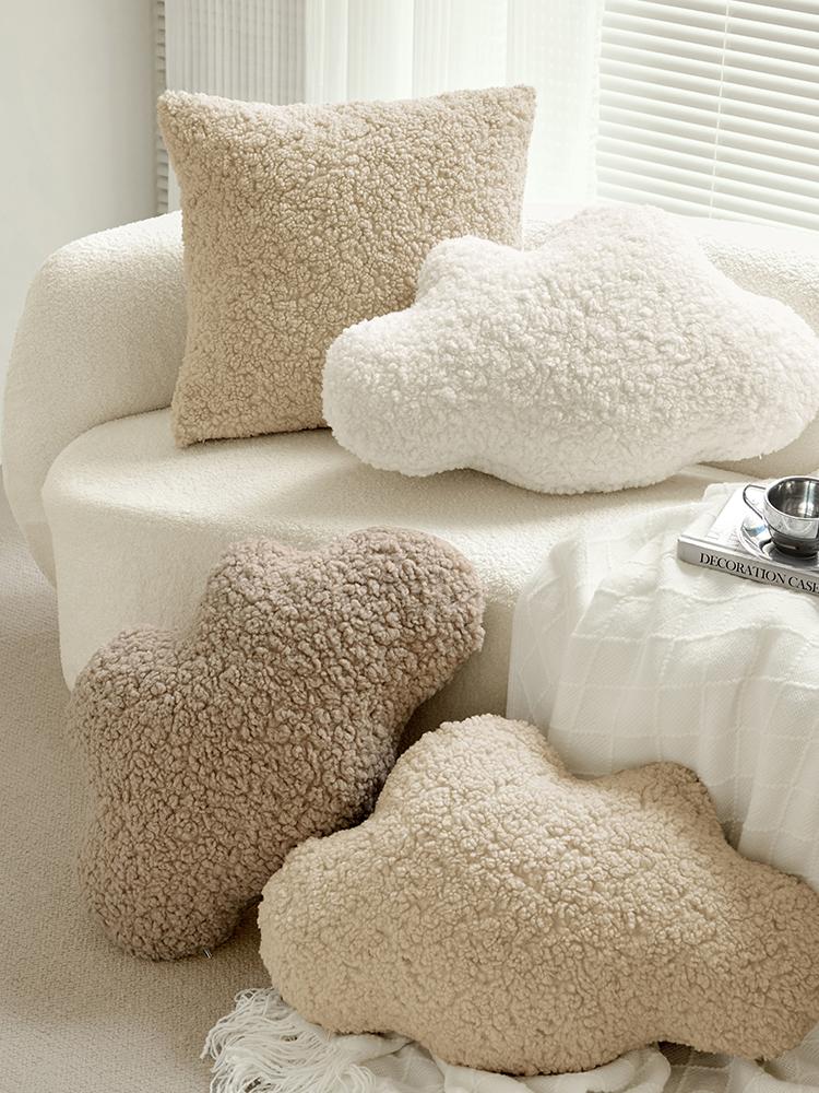 Headstock Plush Backrest Super Soft Cloud Pillow Dormitory Girls Siesta Pillow Household Creative Sleeping Special Lumbar Pillow