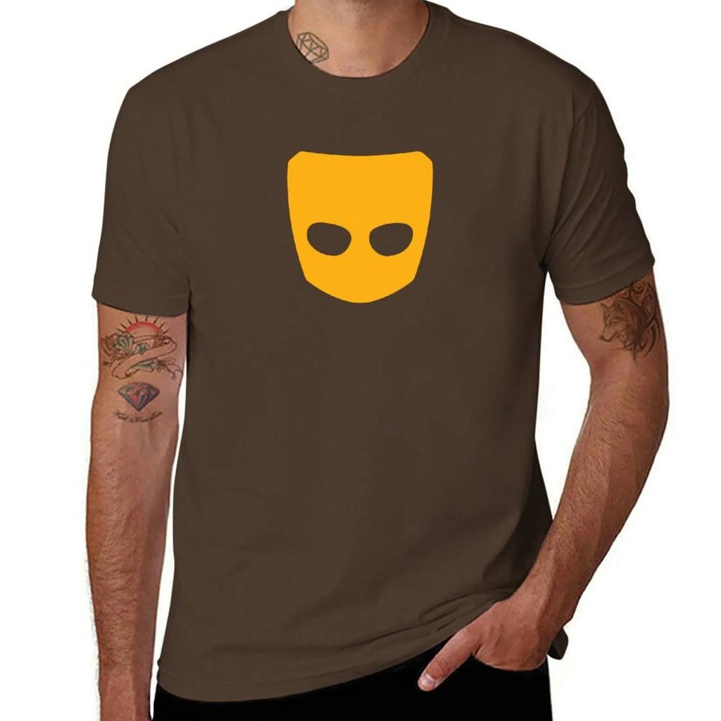 Grindr Logo Cool Graphic TShirt Graphics Quickdrying Sublime Shirts Graphic Tees Mens Big and Tall T Shirts 2025 New Model