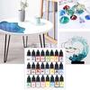 Epoxy Resin Pigment 24 Colors Transparent Non Toxic UV Epoxy Resin Dye Liquid Resin Coloring Jewelry Making 0.17oz Each
