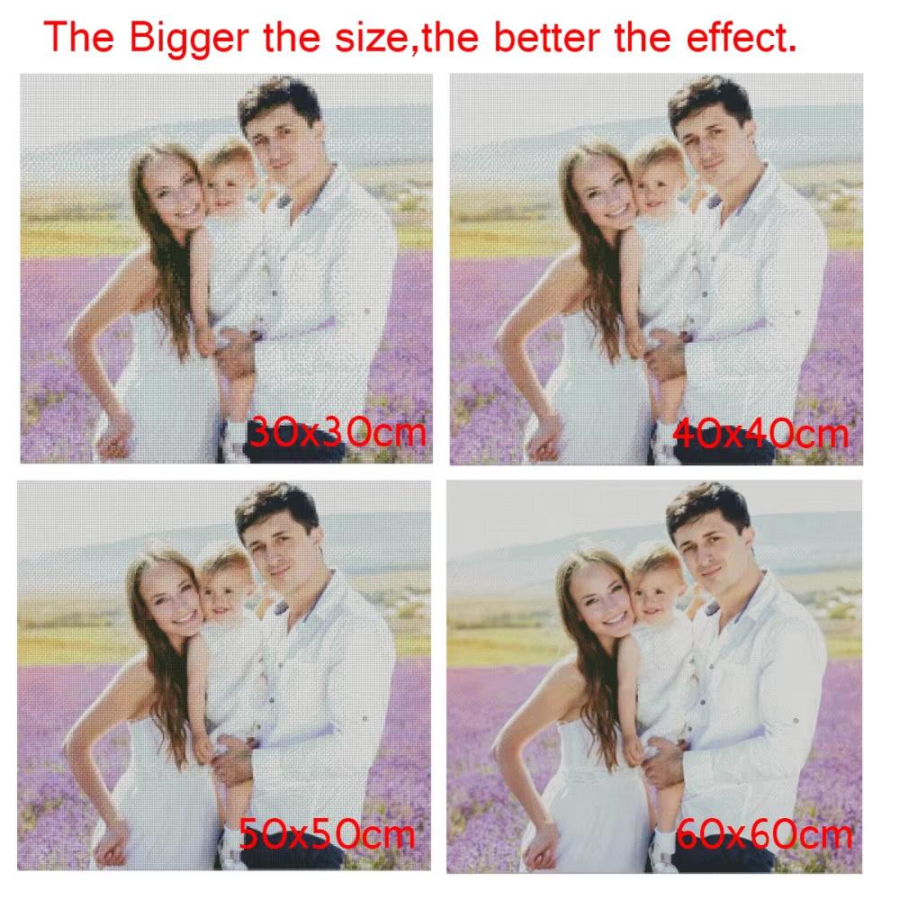 5D DIY Diamantmålning Tecknad Casual Mormor Helt Fyrkantig Rund Strass Mosaik Broderi Bröllopsdekoration