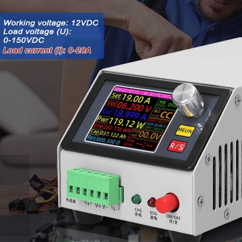 MDL150 150W 20A Color Screen Electronic Load Tester With Precise Control Battery Capacity Monitor for Industrial Use