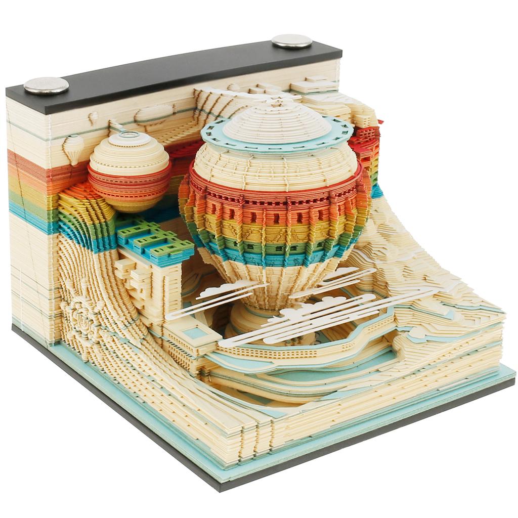 Latest Block Calendar 3D Notepad Block DIY Exquisite Memo Pad Charming Note Paper 3D Artistic Notepad Decorative Valentines Day Gift