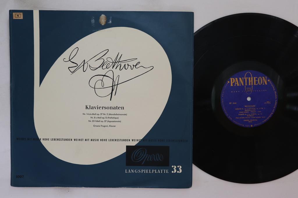 LP Record ORAZIO FULGONI - Beethoven Klaviersonaten / Nr. 14 C XP2140 OPERA 1953 Germany Classical Used