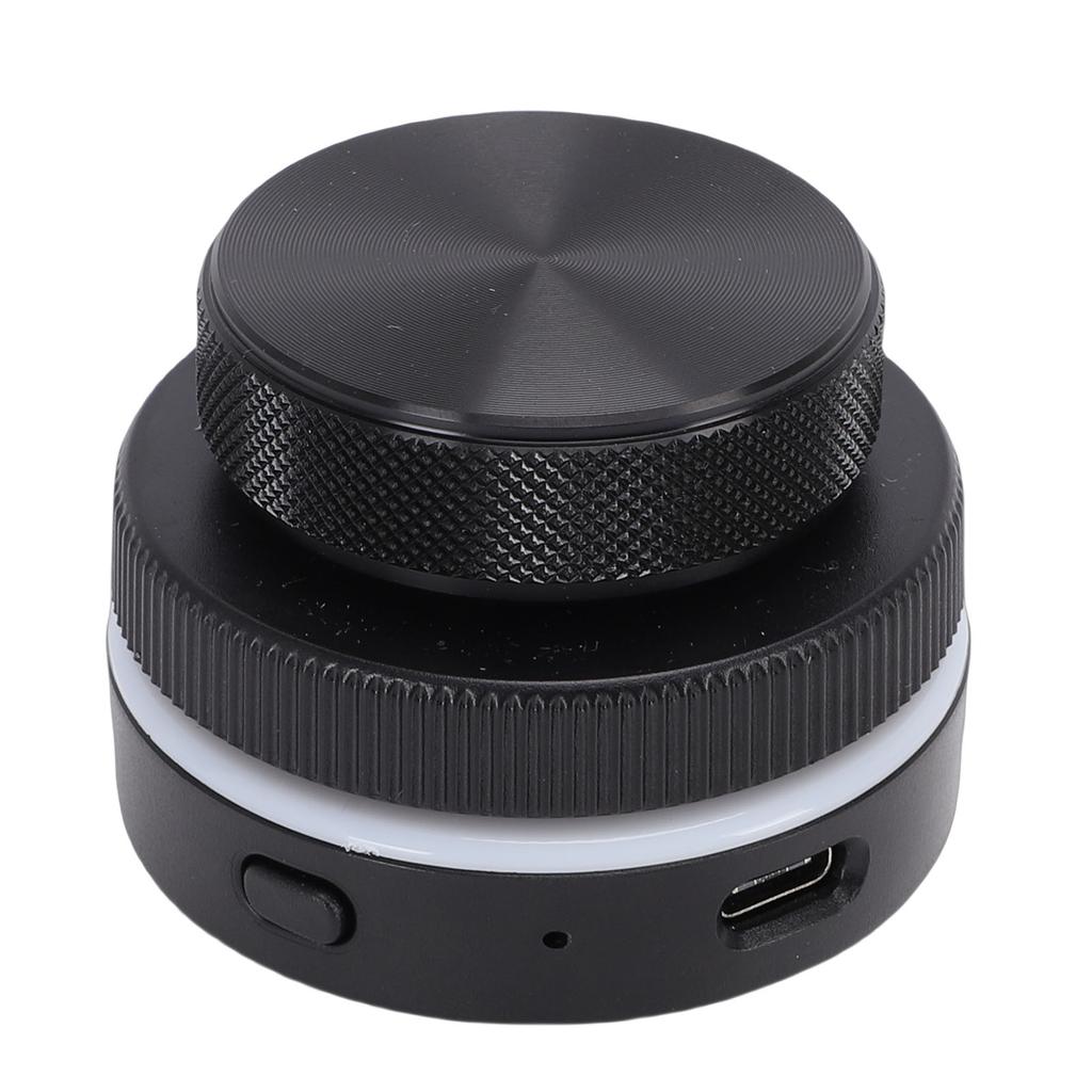 Custom Rotary Knob with RGB Light Dual Knobs Page Turning Volume Controller 2.4G BT USB C Connection Support for