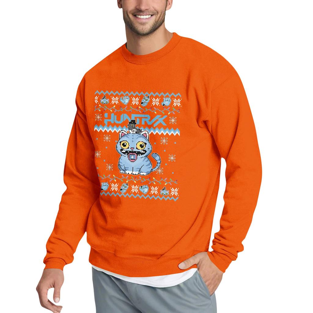 Men's Casual Sweatshirt With Fun Film-Themed Print