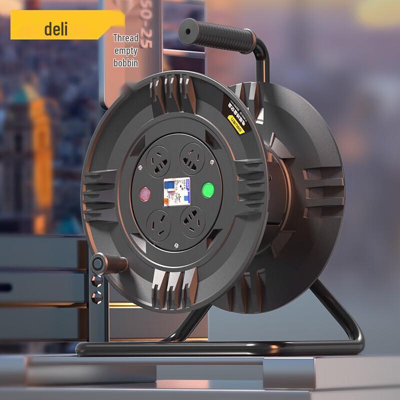 Deli Portable Outdoor Cable Reel Empty Spool