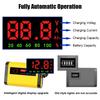 Fully Automatic Car Battery Charger with Digital LCD Display 2A Fast Charge Level 3 for AGM GEL Lead Acid Batteries