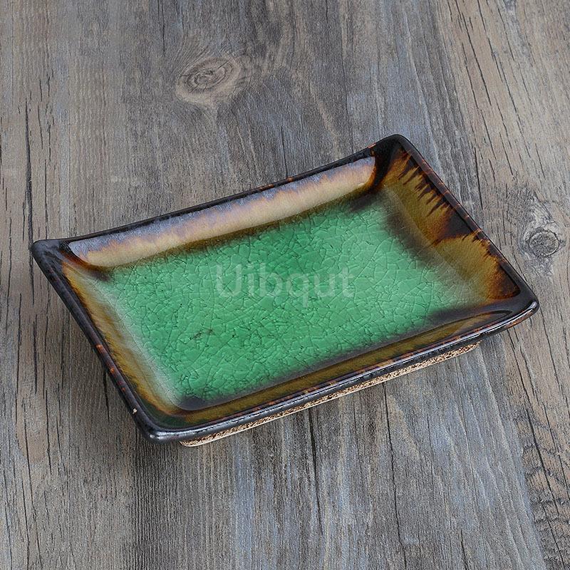 Ceramic Plate Sushi Porcelain rectangle Dish Dessert Plates Salad Platter Dinner Plato Kitchen Tableware Food Decorative Tray