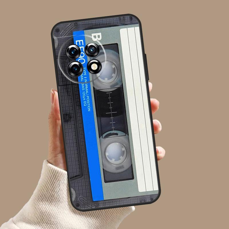 Art Cassette Tape Design Case For OnePlus Nord CE 5 2 3 4 Lite N30 OnePlus 13 11 12 15 13T 13R 10T 12R 9 10 Pro Cover