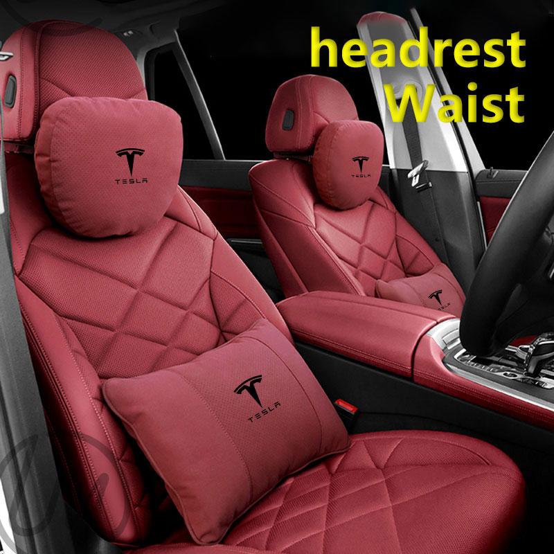 For Tesla Model 3 Model Y Model S Model X Car Headrest Neck Support Seat Soft Neck Pillow Automobile Tesla Interior Accessories