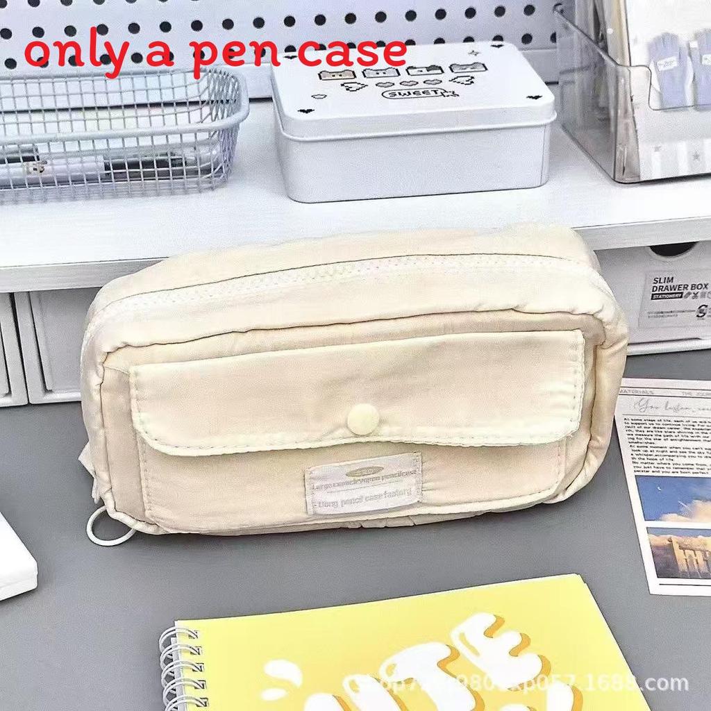 Student Canvas Multilayer Pen Case With Large Capacity For School And Office Use