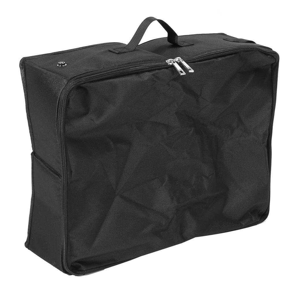Portable Cat Travel Litter Box with Lid Leakproof Waterproof Collapsible Cat Litter Box with Sealed Dual Zippers