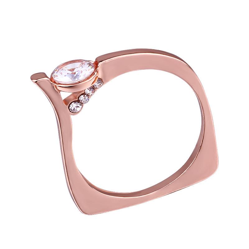 Sanjie Evropské a americké párové prsteny s inkrustovaným zirkonem: Nové módní doplňky