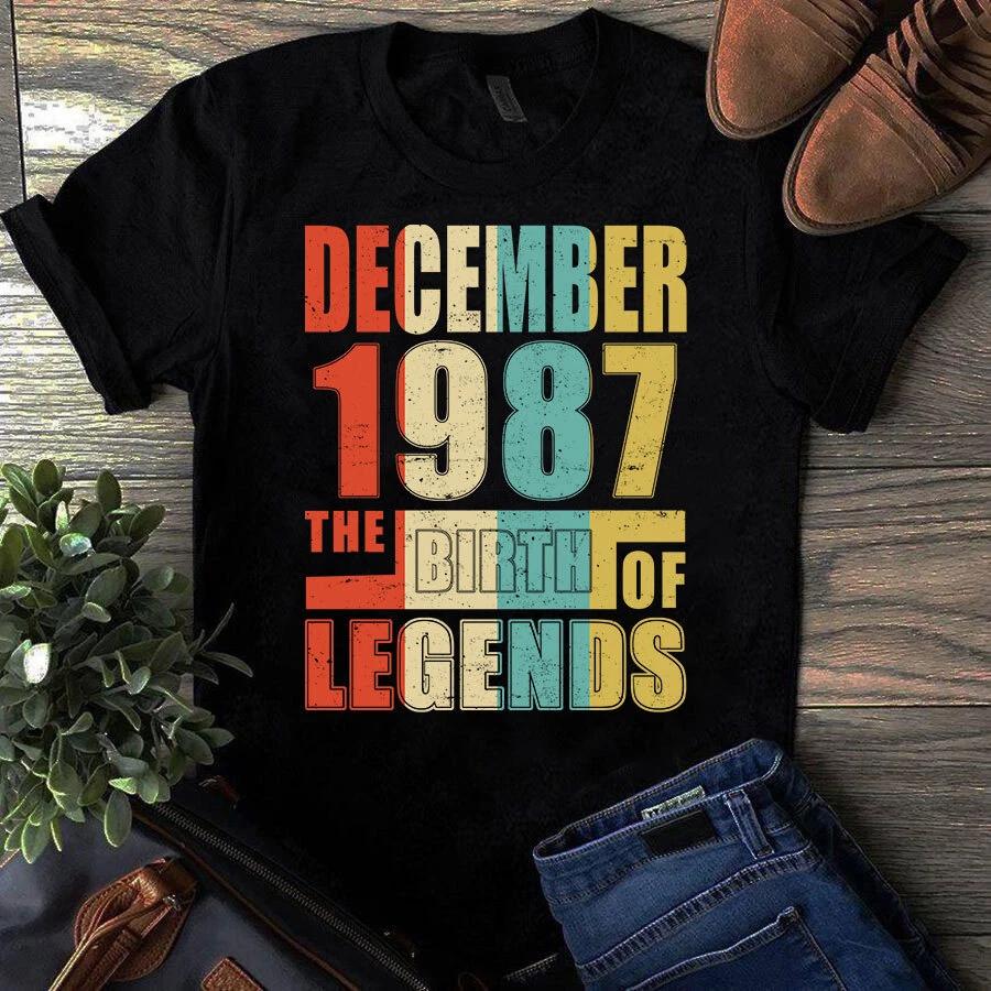 Men s and Women s T-shirts December 1987 The Birth XXXL