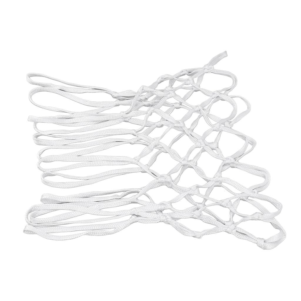 2pcs Durable Basketball Nets Nylon White Universal Heavy Duty Basketball Net Replacement In All Weather for Indoor
