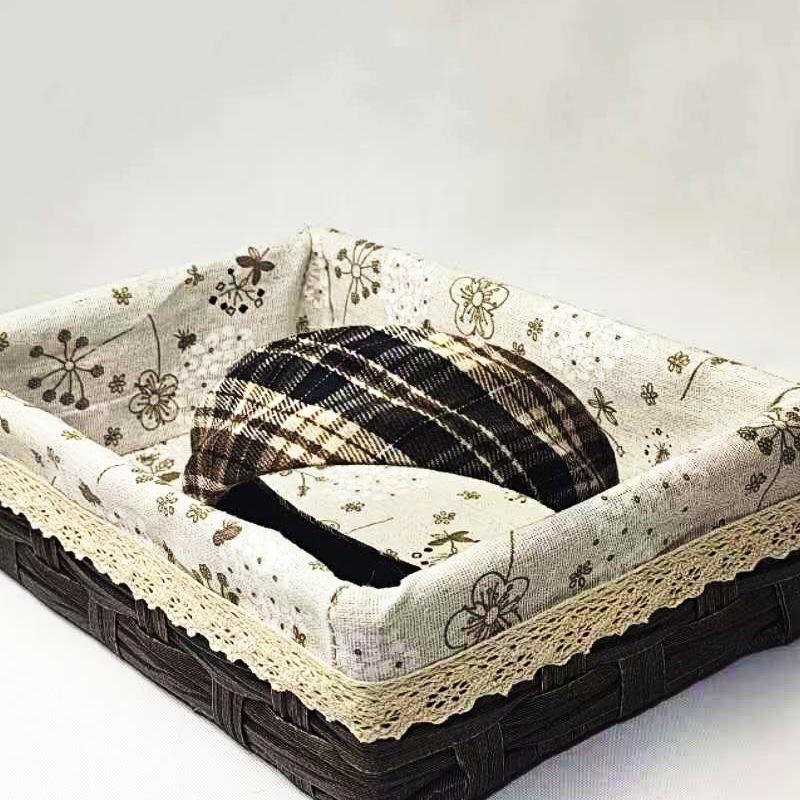 Retro High Crown Gingham Headband: Autumn & Winter Wide Edge Sponge for Face Washing & Outings