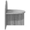 Nightstand Gray Sonoma 40 X 35.5 X 45.5 Cm Particleboard