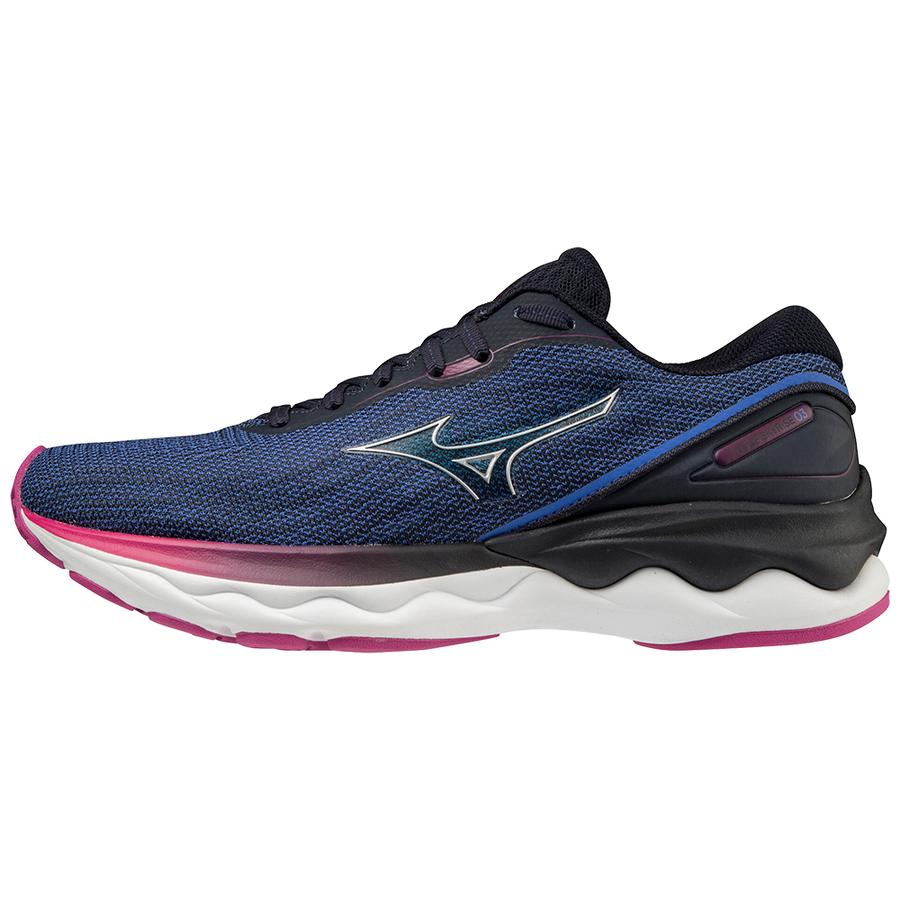 Sportschuhe Mizuno Amparo Blau / Silber / Festivalfuchsia Wave Skyrise 3