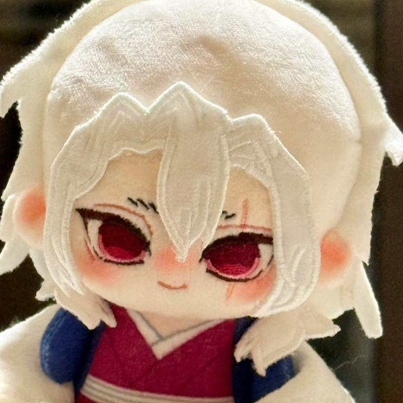 Demon Slayer Tengen Uzui Plush Doll Set 10cm Cute Sound Hashira Mascot with Eyepatch Battle Design Soft Anime Stuffed Keychain for Fans Bag Decor Gift
