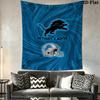 Detroit Lions Wall Tapestry Aesthetic Wall Hanging Printed Fabric Blanket Decorative Tapestries for Bedroom Living Room Home Decor