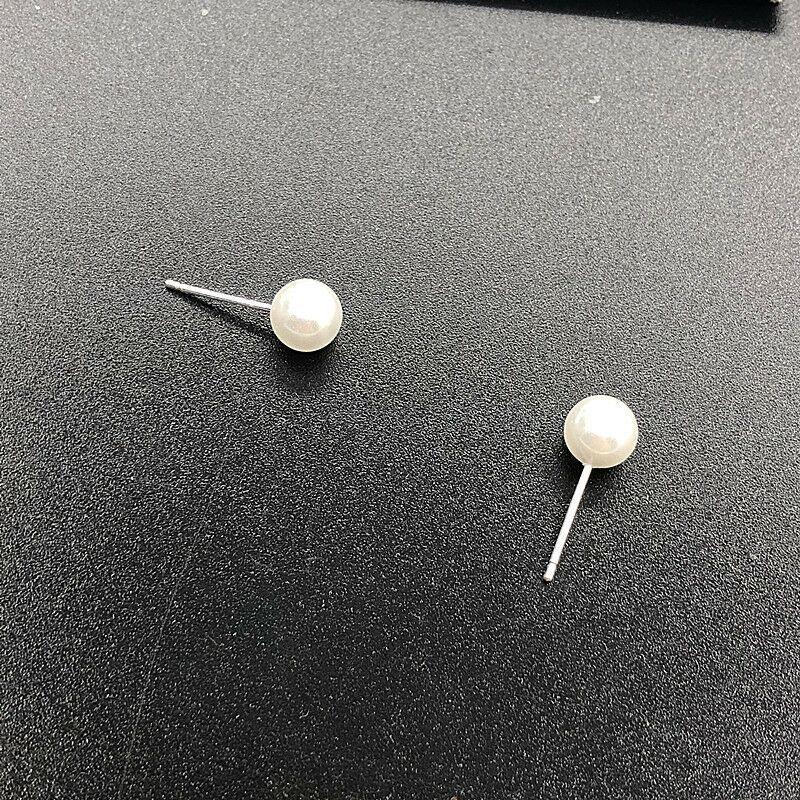 925 Silver Needle Geometric Pearl Earrings For Women Fashion Earrings Flowing Tassel Earrings Elegant Jewelry