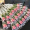 Tulip Twisting Rod Handmade Friendship Sweet Flower Bouquet Teachers' Day Graduation Gifts Artificial Tulip Flower Couple