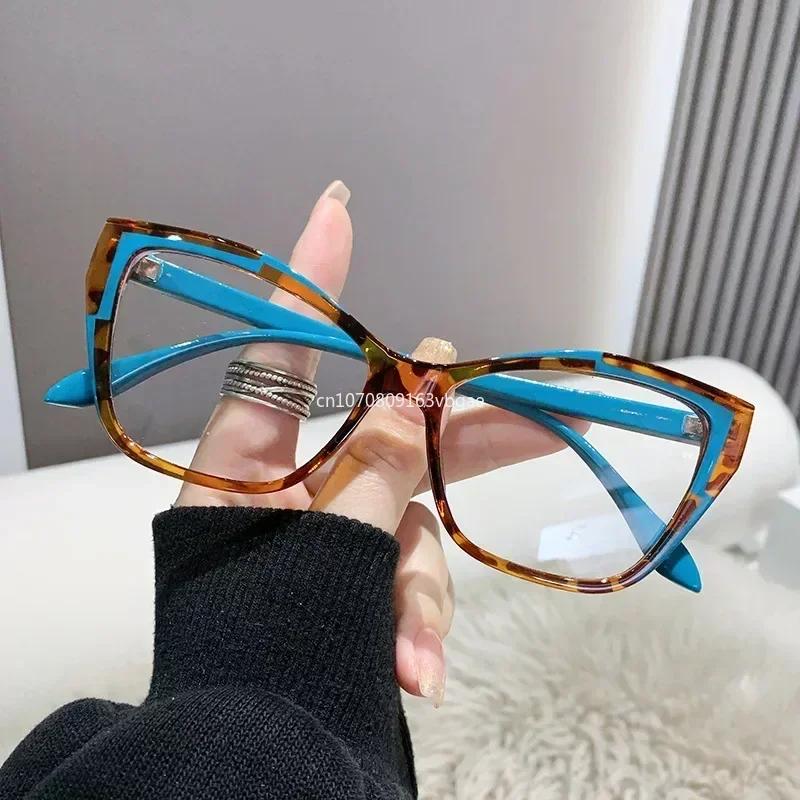 Optical Spectacle Eyeglasses Frames For Women Anti Blue Light Blocking Glasses Brand Designer Ladies Fashion Eyewear