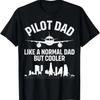 Funny Pilot Art For Dad Men Aviation Airplane Aircraft Pilot T-Shirt