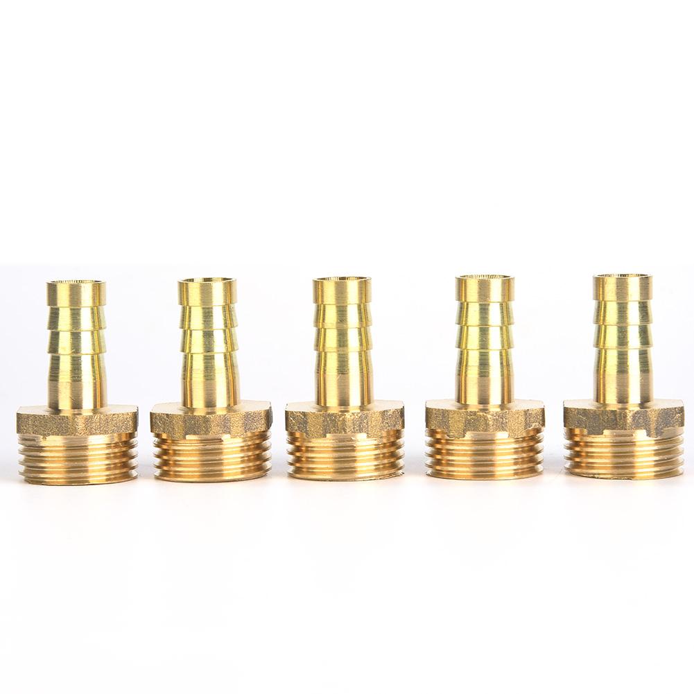 

5 шт. латунный штуцер с наружной резьбой для водопроводной трубы, соединитель шланга G12 на 10 мм