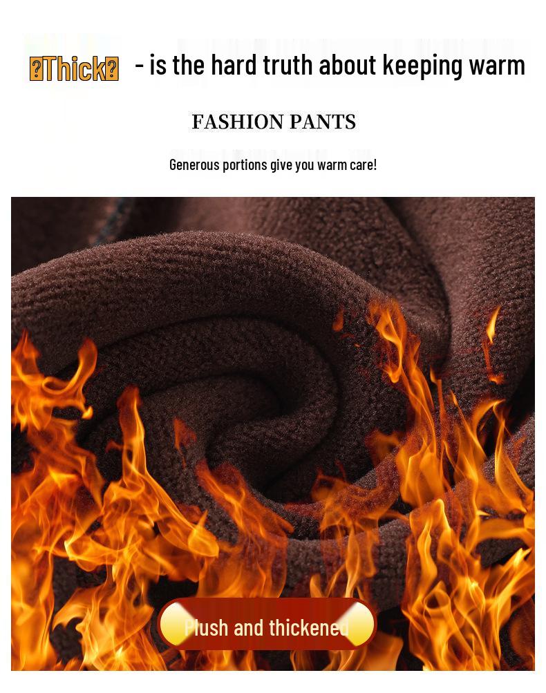 2026 Winter Fashionable High-Waisted Woolen Straight-Leg Pants for Mid-Aged Women: Stylish, Slightly Stretchy, and Casual