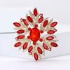 Women Glass Brooch Rhinestone Shining Boutique Decoration Badges Pins
